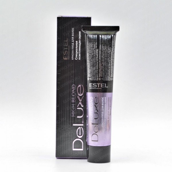 ESTEL DeLUXE HIGH BLOND 118 Пепельно-жемчужный блондин ультра 60мл Осветляющая Краска-Уход