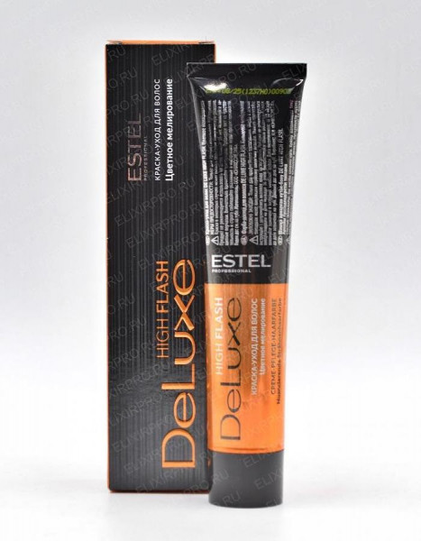 ESTEL DeLUXE HIGH FLASH Краска-Уход 65 Фиолетово-красный 60мл Цветное мелирование
