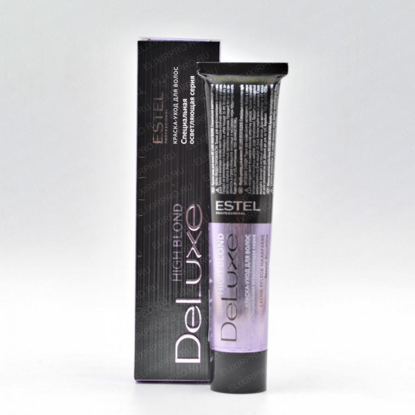 ESTEL DeLUXE HIGH BLOND 161 Фиолетово-пепельный блондин ультра 60мл Осветляющая Краска-Уход